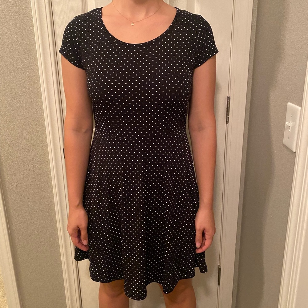 Michael Kors Black & White polka Dot Dress, NWT
